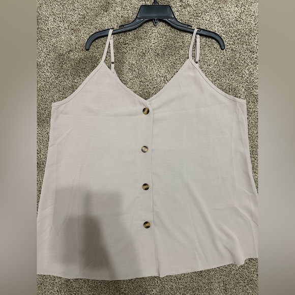 Women's Beige Button-Down Top - Picture 3 of 6